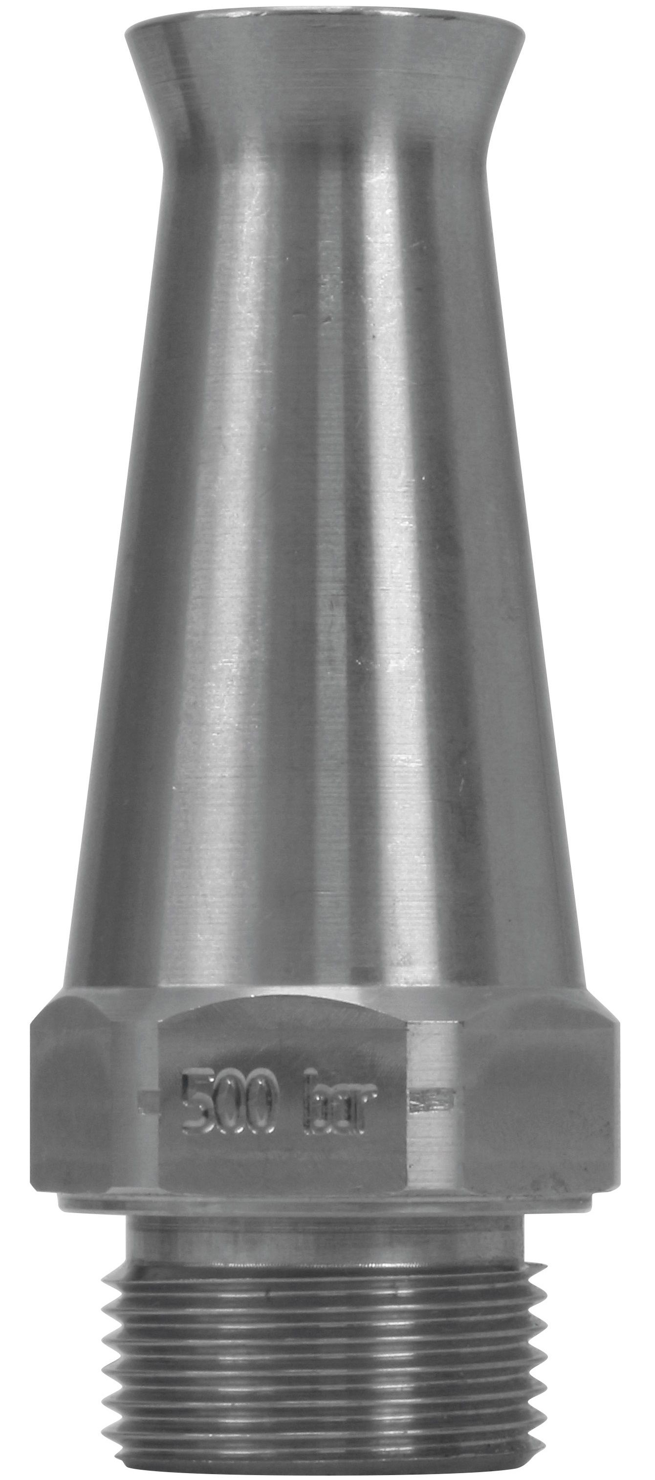 R+M Suttner Long Cast Nozzle SS 3/4" M, 500 Bar