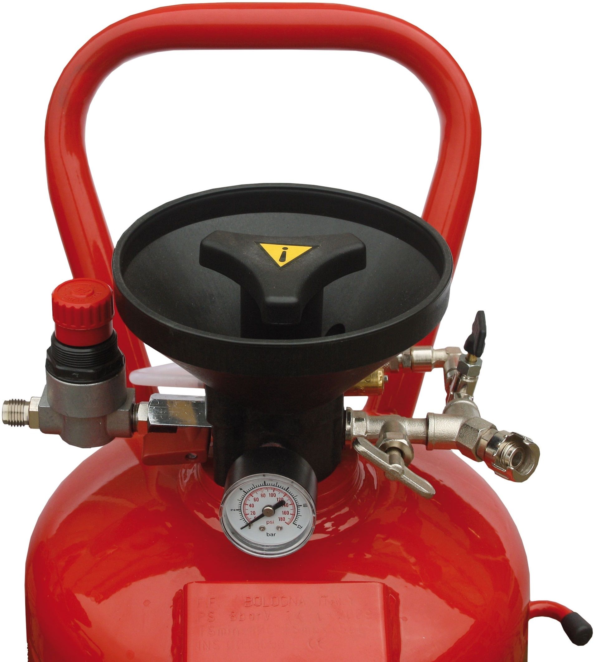 R+M Suttner 50L Pressure Tank Foamer – Red Steel | Dosing Unit | 4-Nozzle Foam Lance | 10m Hose | 8 Bar – image 2