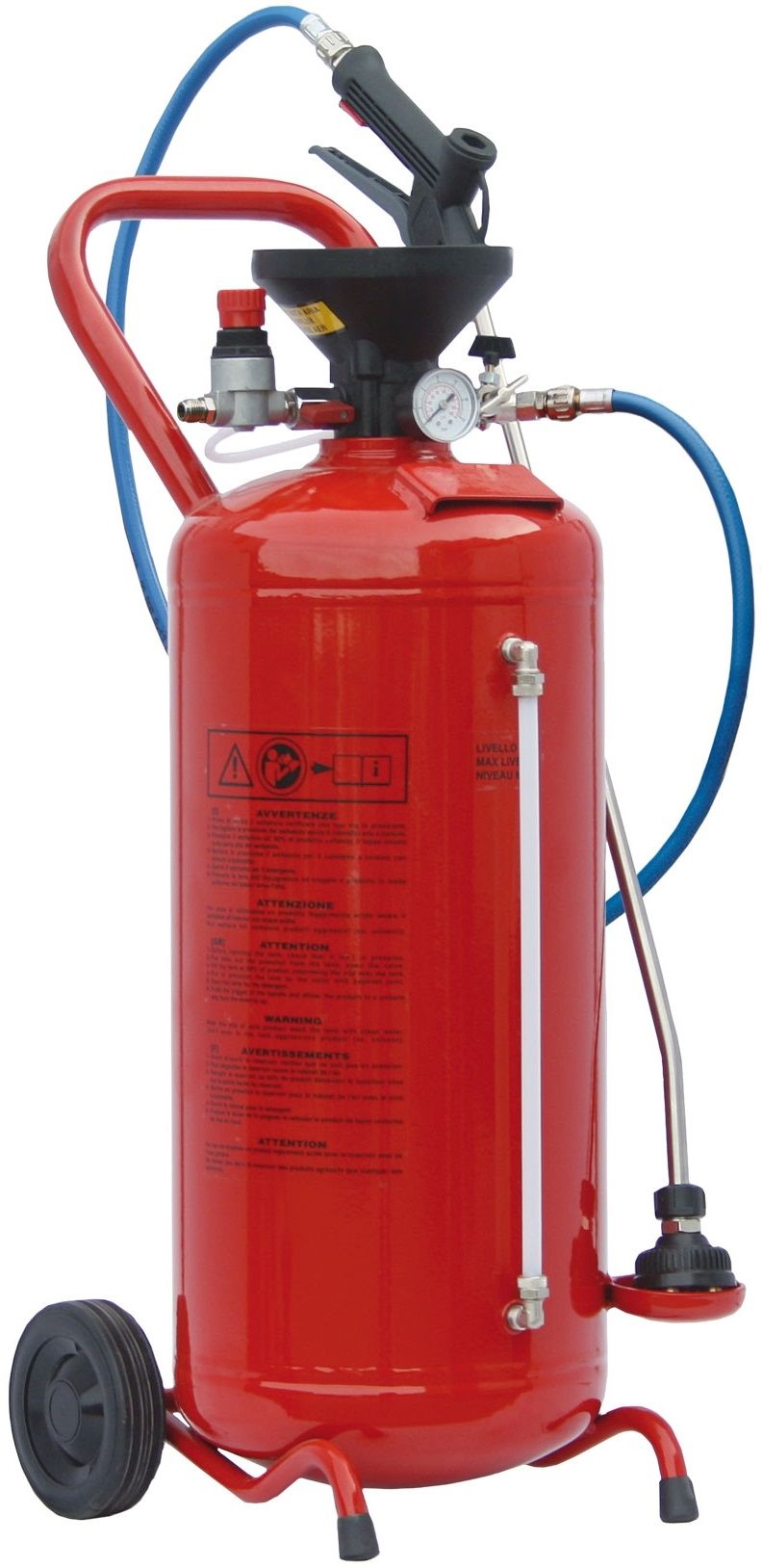 R+M Suttner 24L Pressure Tank Foamer – Red Steel | 10m Hose | 600mm Lance | 8 Bar