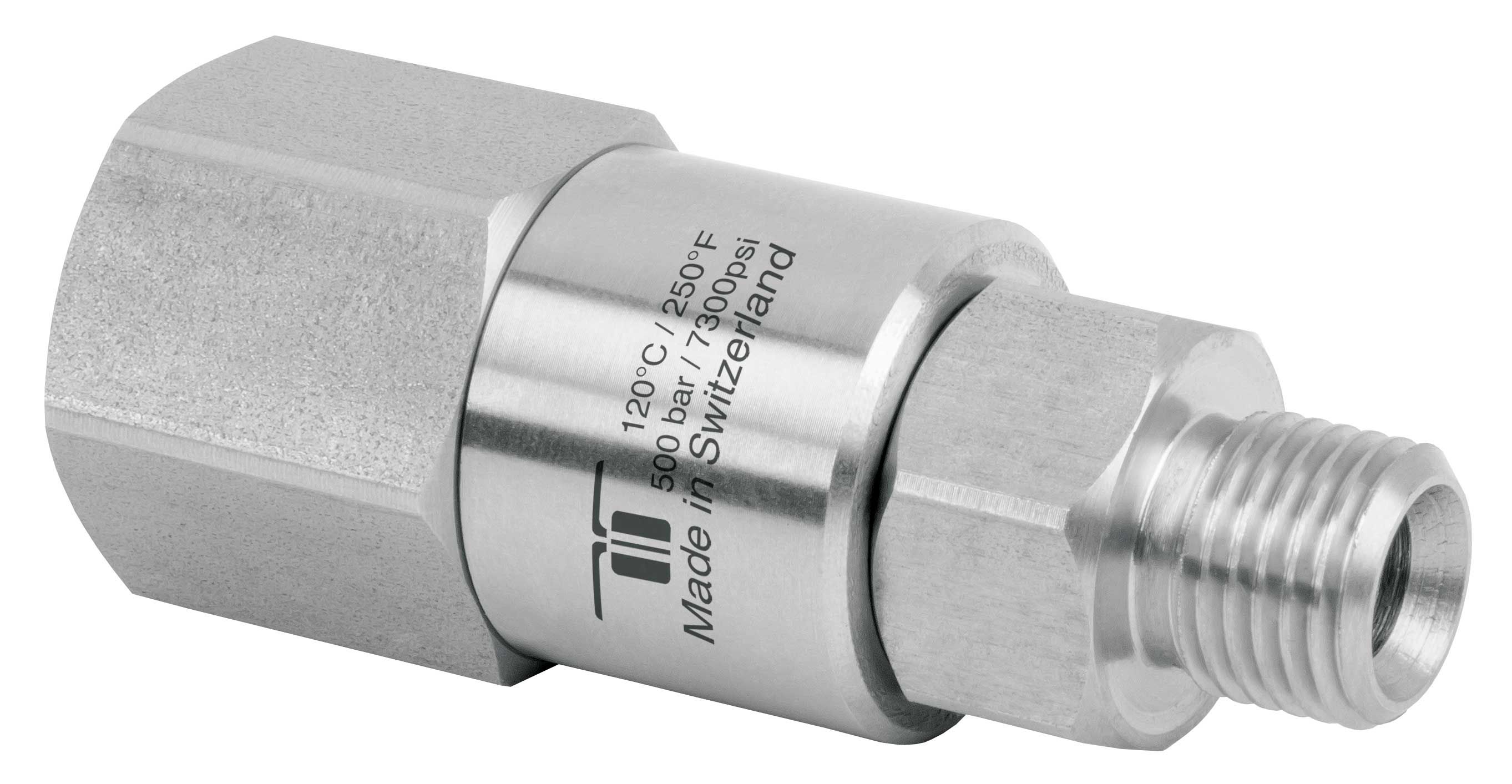 Mosmatic DGVI Swivel – 1/4" BSP F x 1/4" BSP M, 500 Bar