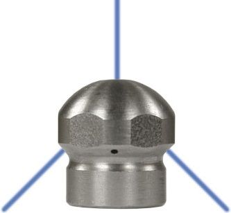 Sewer Nozzle 1/8" F 055 1x0.80 3x0.80