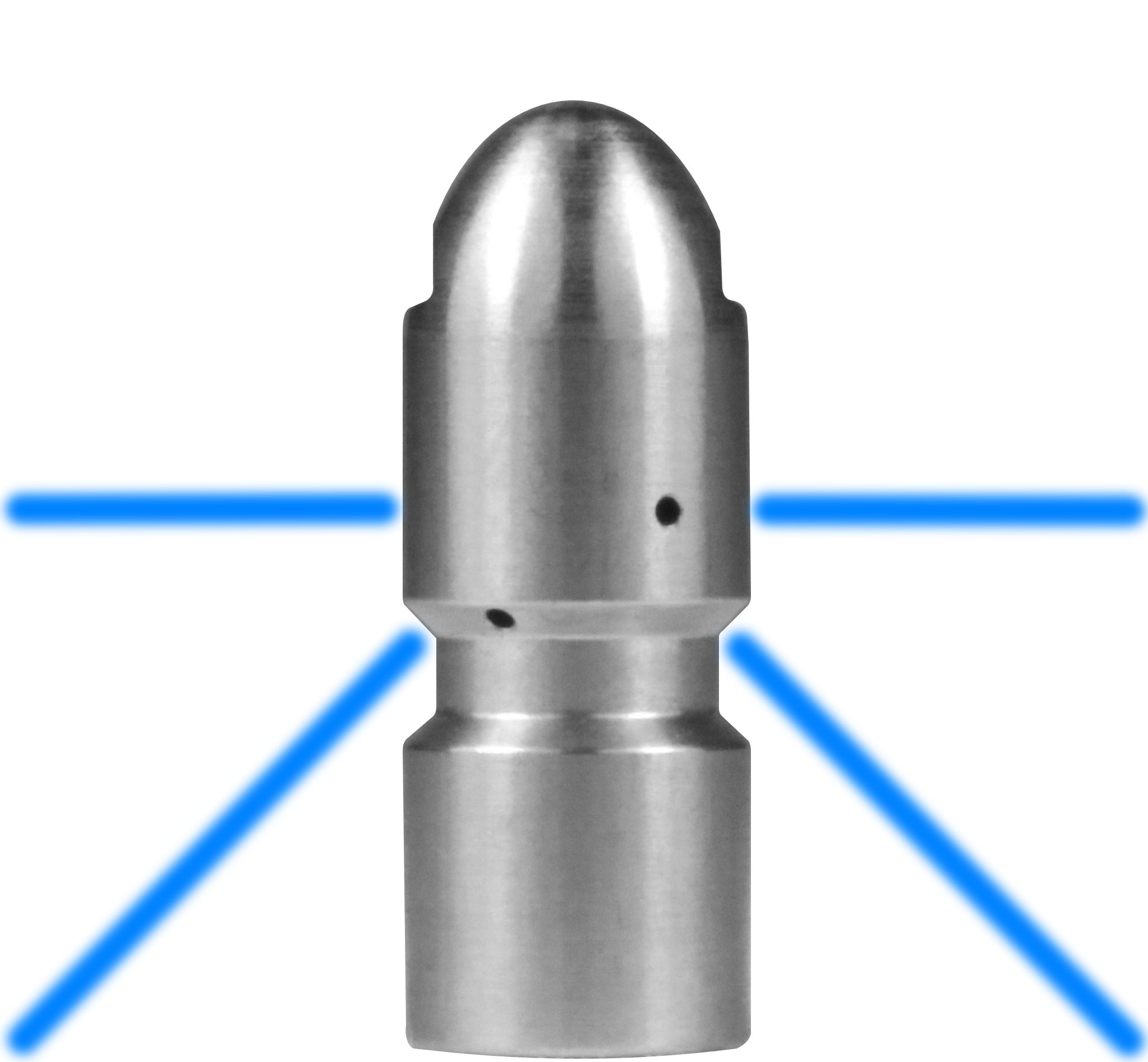 R&M Suttner M7 female sewer nozzle size 065 with three rear facing jets for high pressure drain cleaning