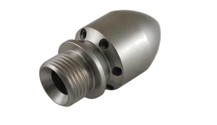 R+M Suttner ST49 Sewer Nozzle, 1/2" Male, With 6 Rear Jets, 500 Bar – image 3