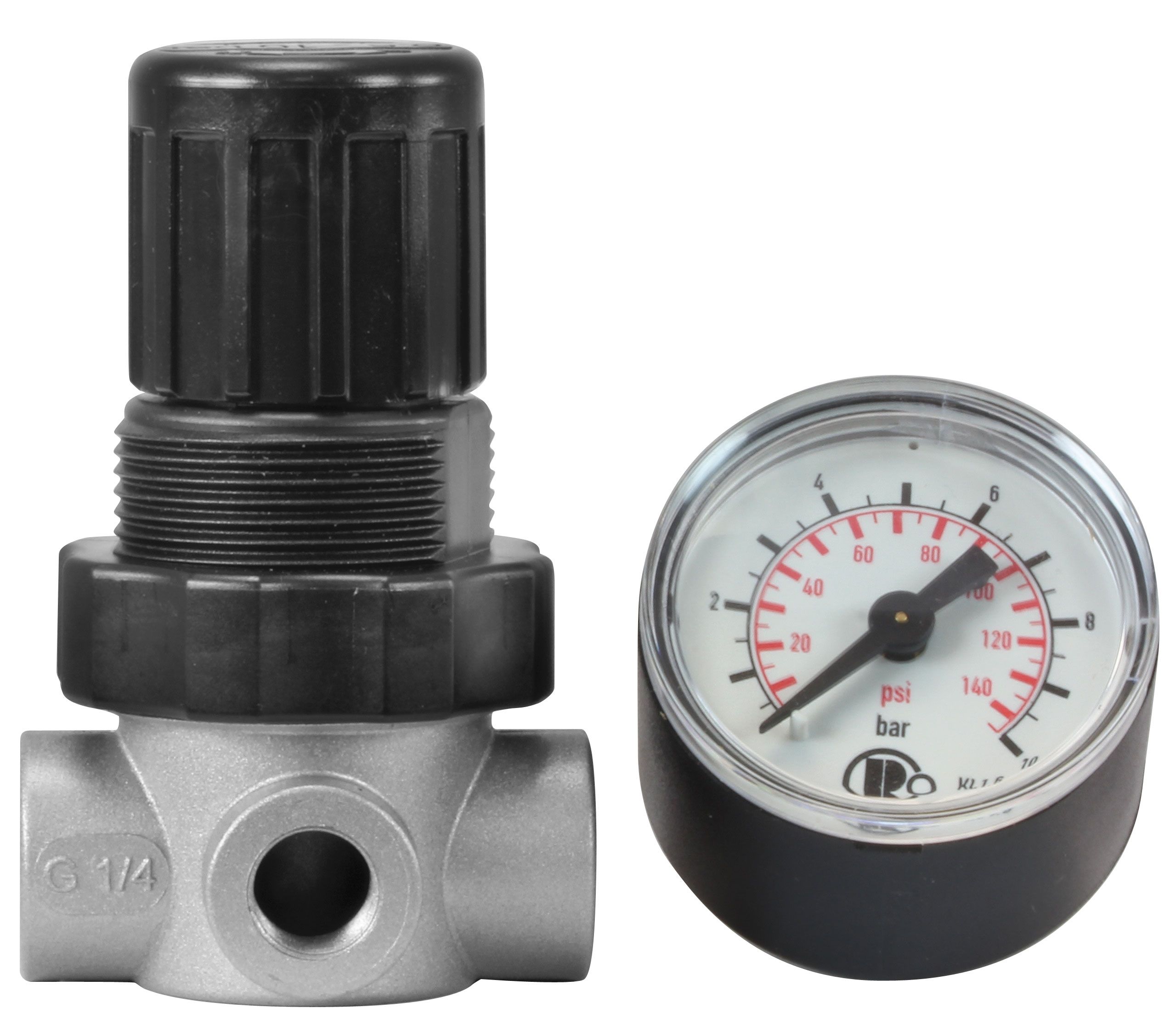Pressure Regulator, 10 Bar, 1/4" F x 1/4" F