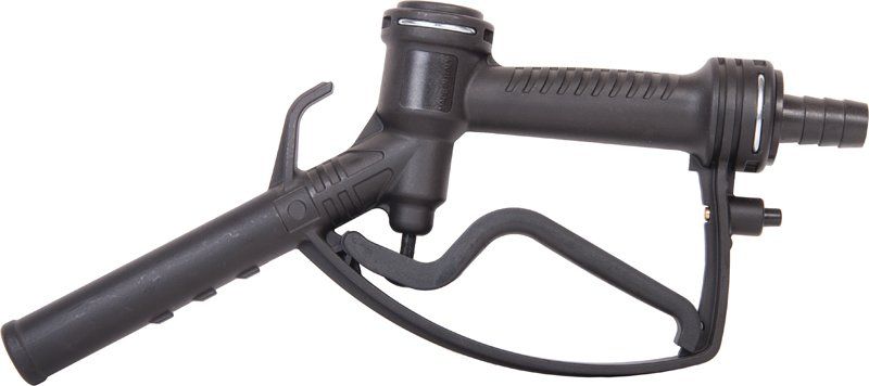 PMP120 high flow filler gun 120 Lpm with 1 inch hose barb swivel inlet and trigger lock