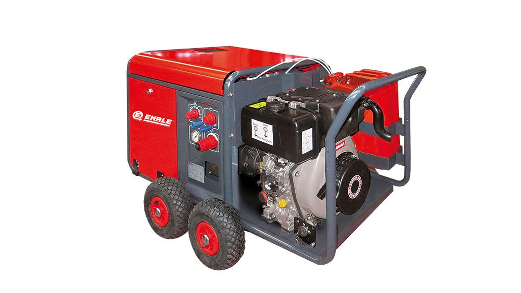 Ehrle HDD1240 Standard Diesel Hot Water Pressure Washer – 180 Bar – 16.7 LPM