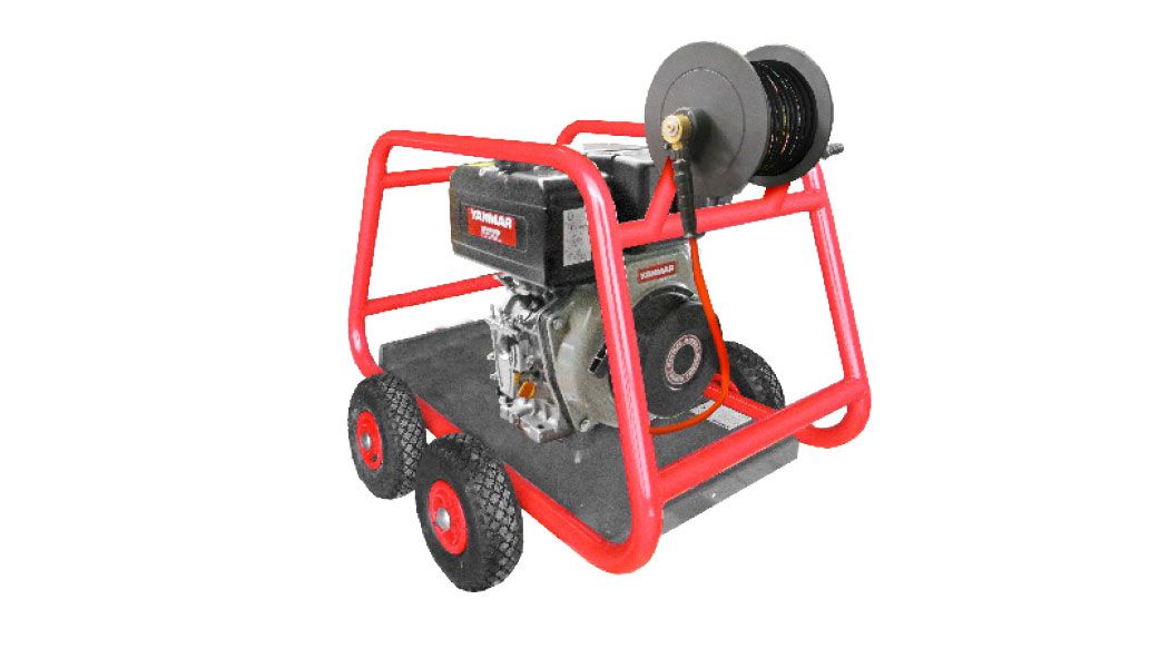 Ehrle KDD1240 Premium Diesel Cold Water Pressure Washer – 180 Bar – 16.7 LPM – with Hose Reel