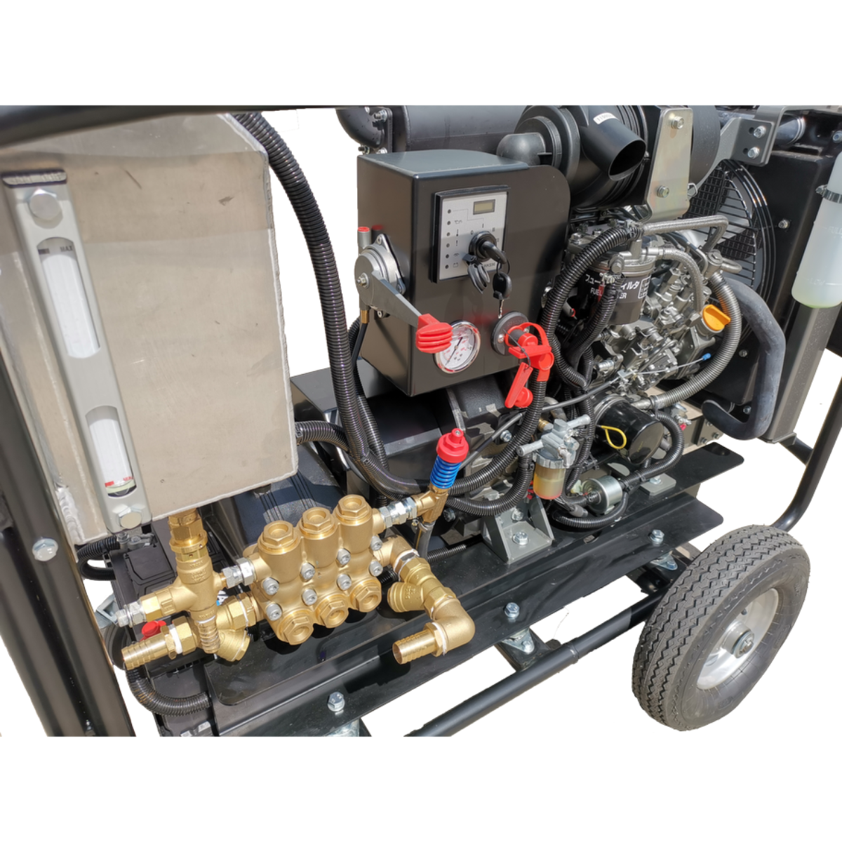 Maxflow Yanmar 3 Cylinder Diesel Pressure Washer, Comet Pump, 200 Bar, 40 LPM, Trolley Frame, Electric Start – image 2