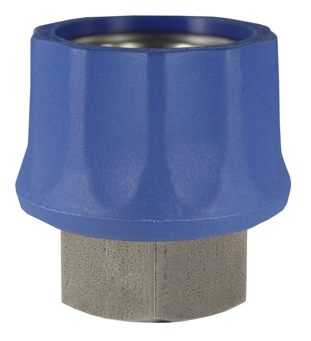 ST45 Quick Coupling – 3/8" Female BSP, Nickel-Plated Brass with Blue Collar