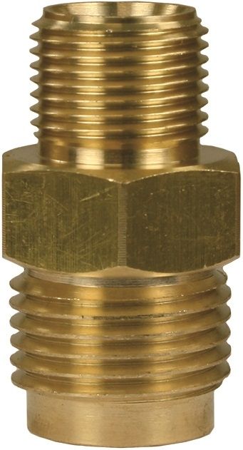Male to Male Brass Quick Screw Nipple Coupling Adaptor ST241-3/8" M to 1/2" M – image 1