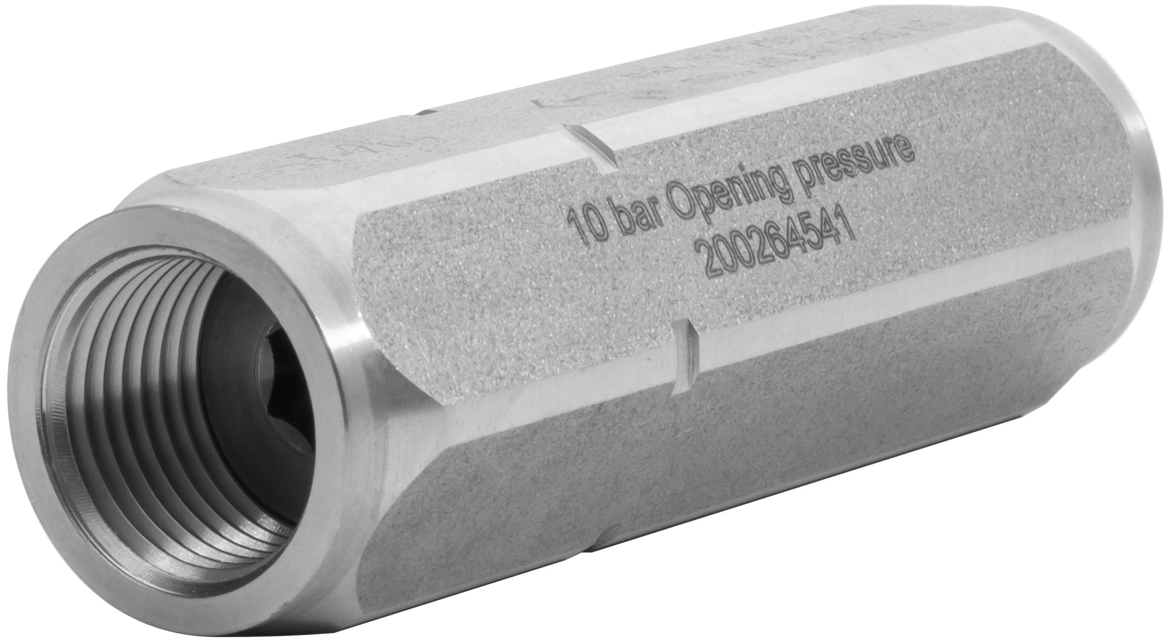 R+M Suttner ST264 Stainless Steel Check Valve 1/2″ F/F – 400 Bar, 1/2" F x 1/2" F – image 2