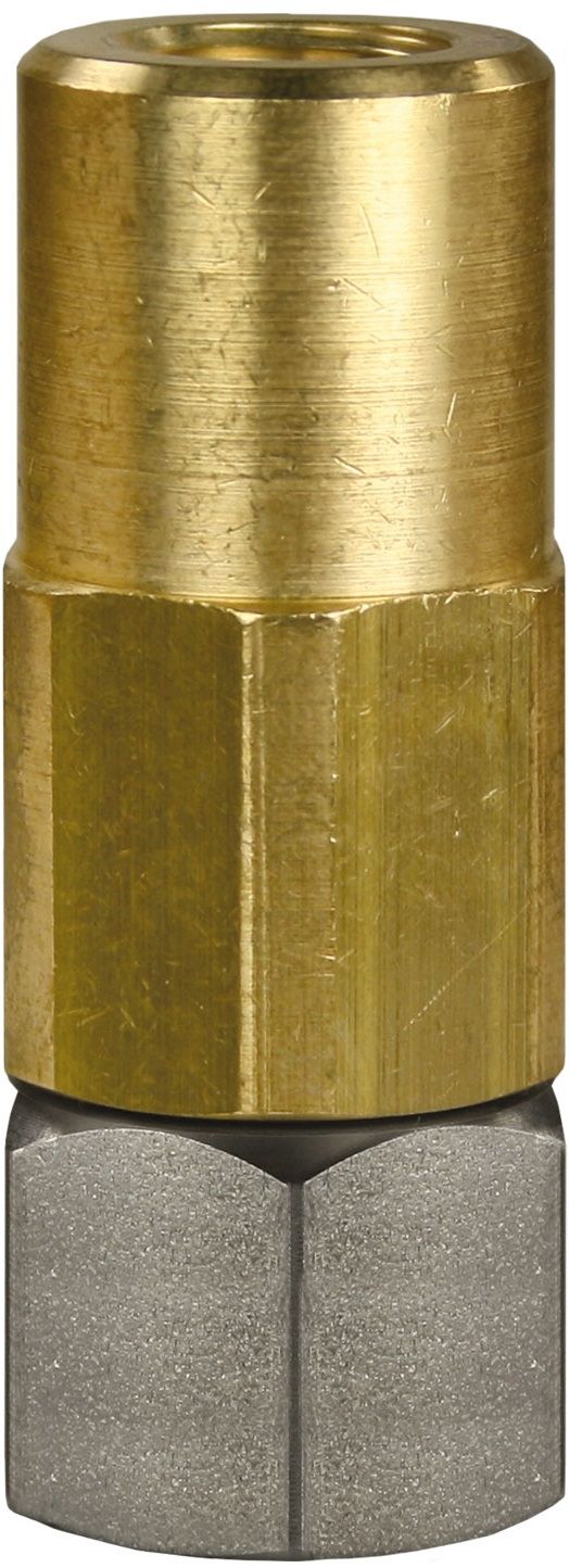 ST-301 Swivel – 3/8" Female x 1/4" Female, Stainless Steel & Brass, 350 Bar