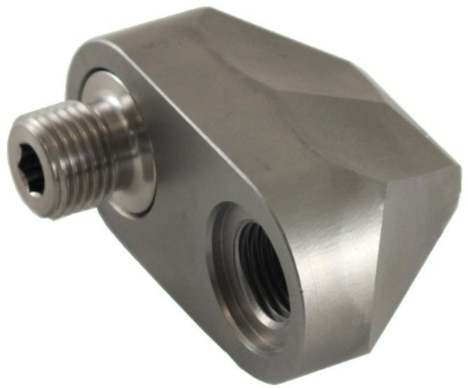 R+M Suttner Turbo Nozzle Sewer Adaptor, 400 Bar, 1/4" F x 1/4" M