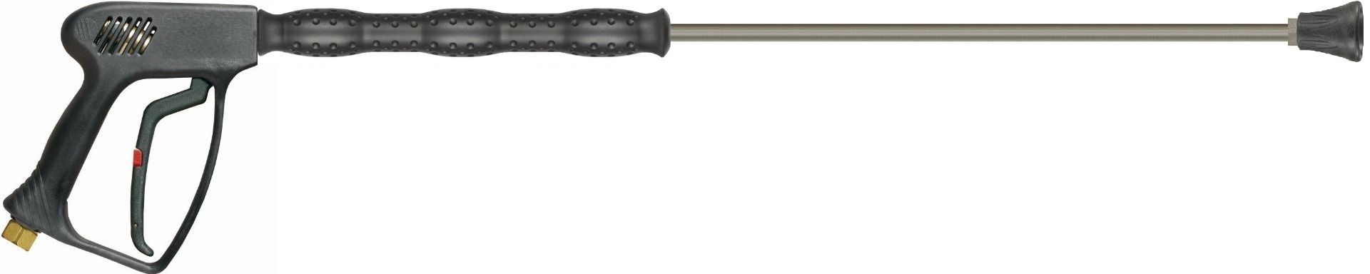 TecPro high pressure gun with 900mm lance nozzle protector and nozzle black