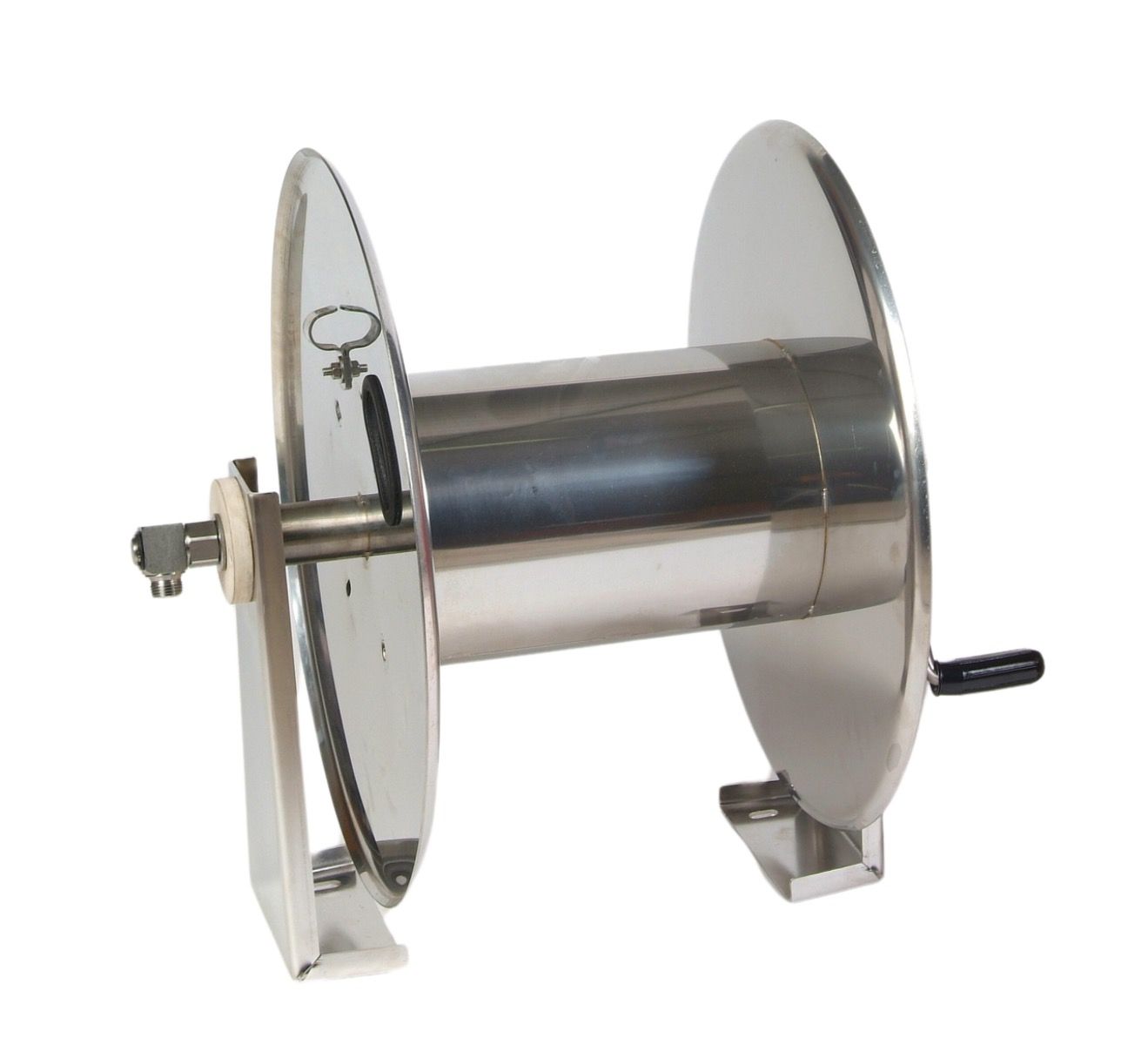High Pressure Manual Hose Reel, Stainless Steel 70m – image 1
