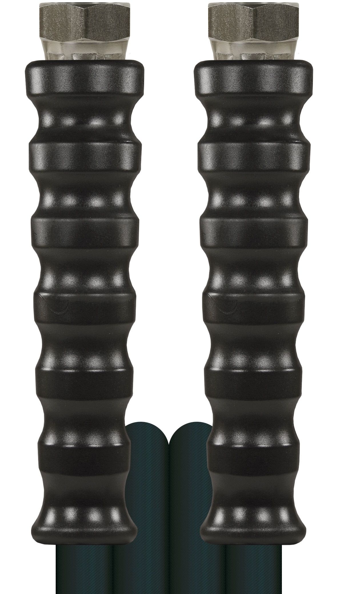 High pressure hose black 20M twin wire DN10 with 3/8" female BSP connections