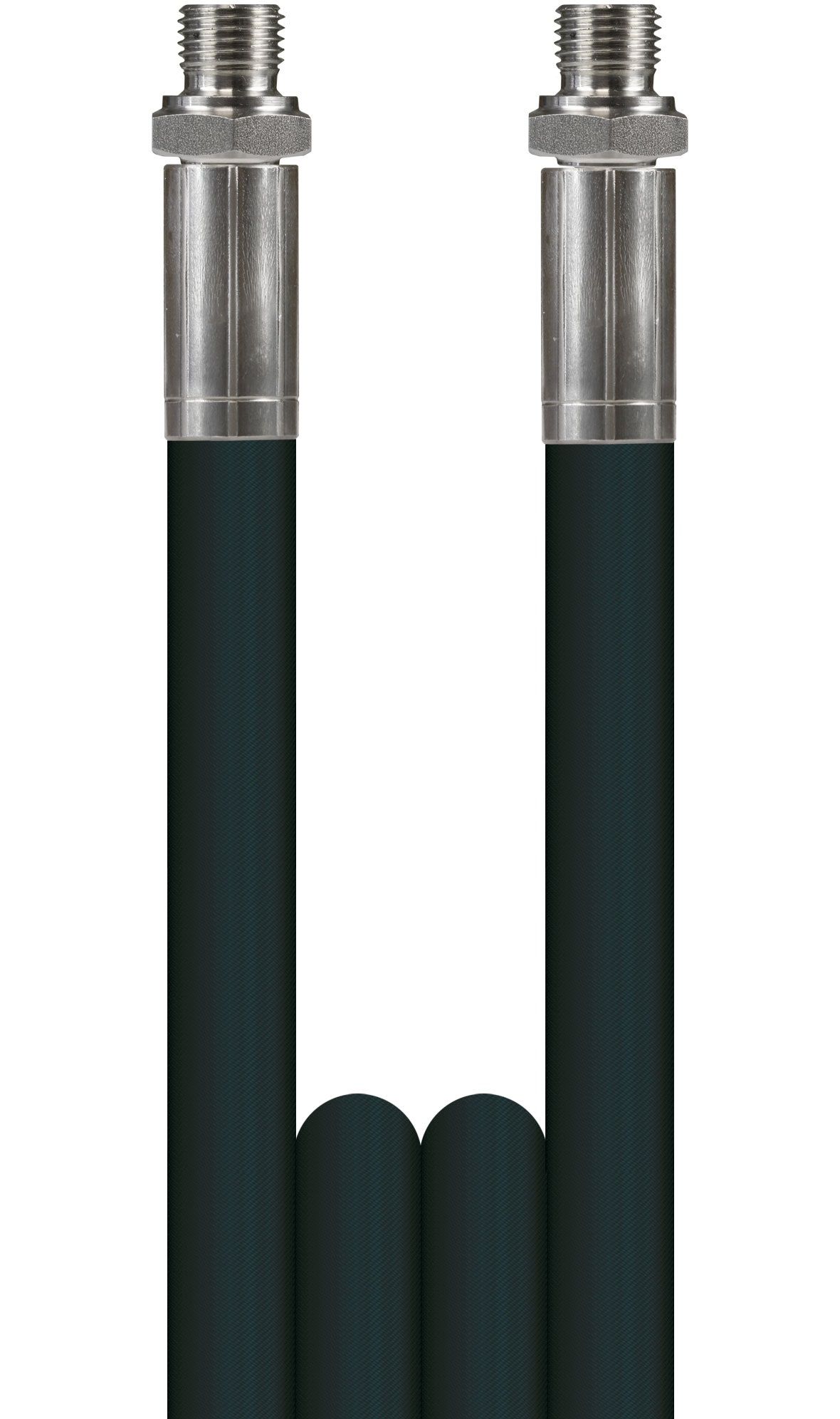 R+M Suttner High Pressure 500 Bar Hose Black 10m Smooth DN6 1/4" M/M