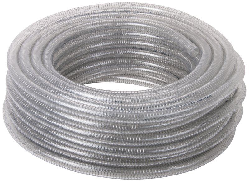 5/8" Wire Reinforced PVC Hose - sold per metre