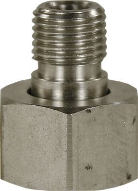 Female to Male Stainless Steel Tip Nozzle Adaptor-M18 F to 1/4" M (Pack of 2)