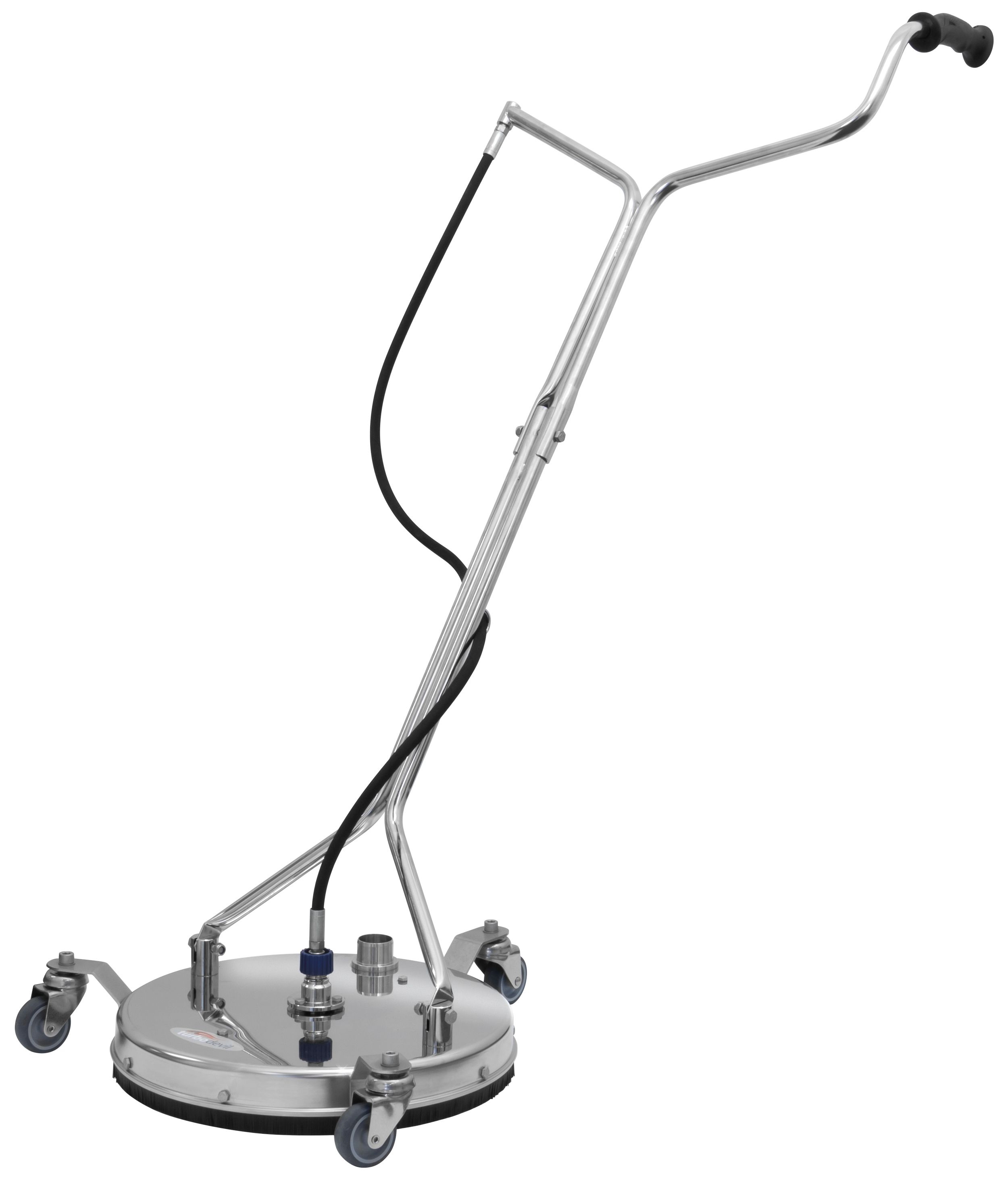 Turbo Devil TD410 Surface Cleaner – 410mm with Vac Port, Stainless Steel
