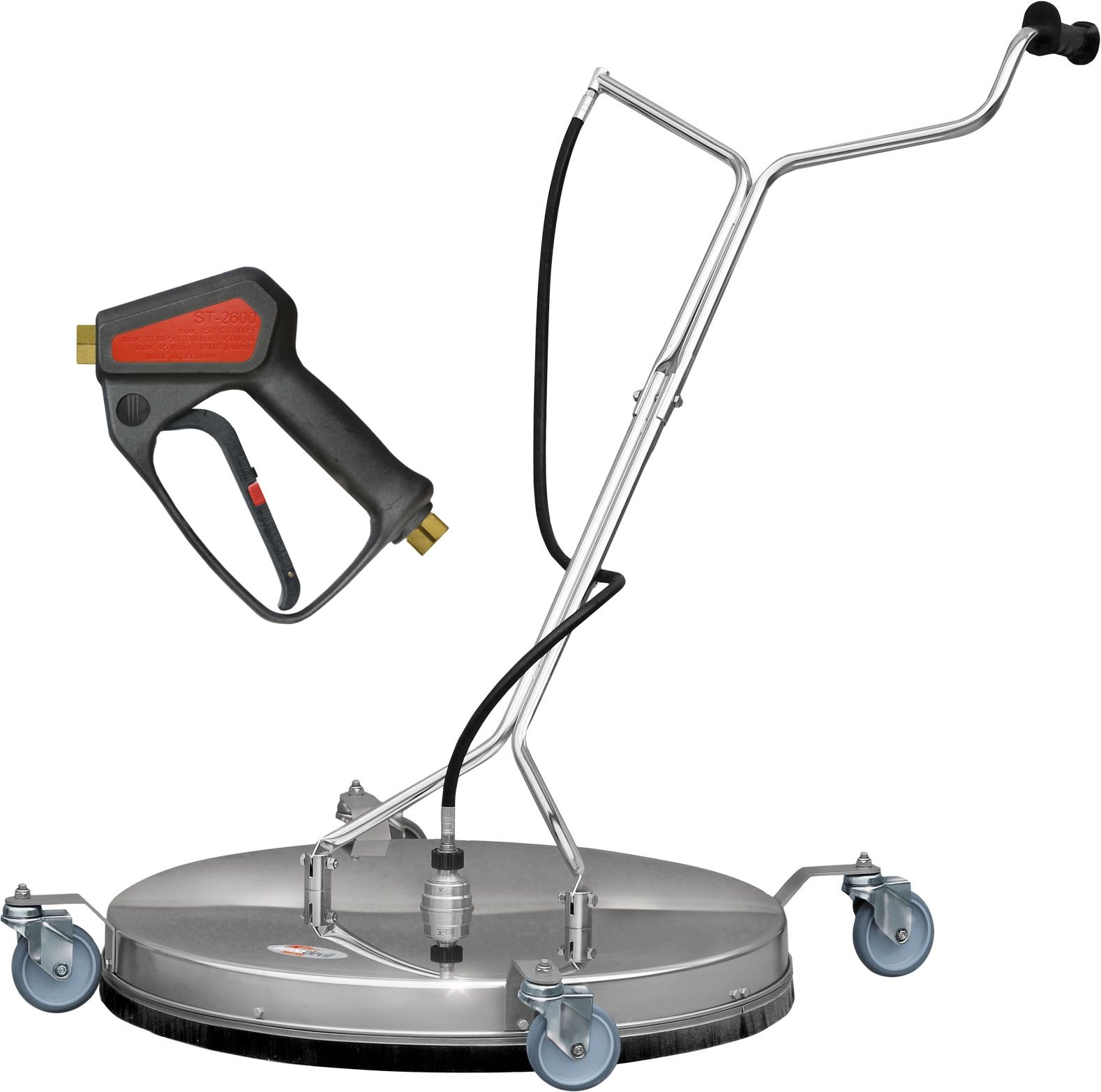 Turbo Devil TD750 Surface Cleaner – 750mm with ST2600 Gun, Stainless Steel

