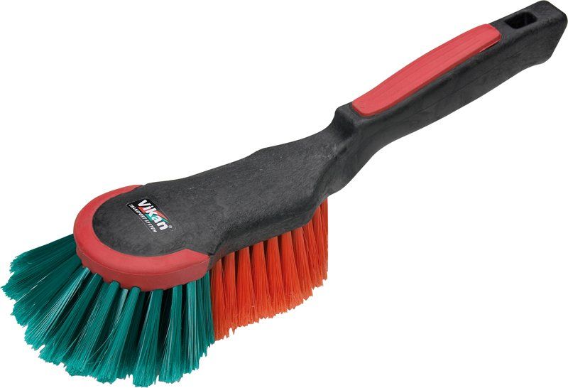 Vikan Hand Brush with Rubber Edge