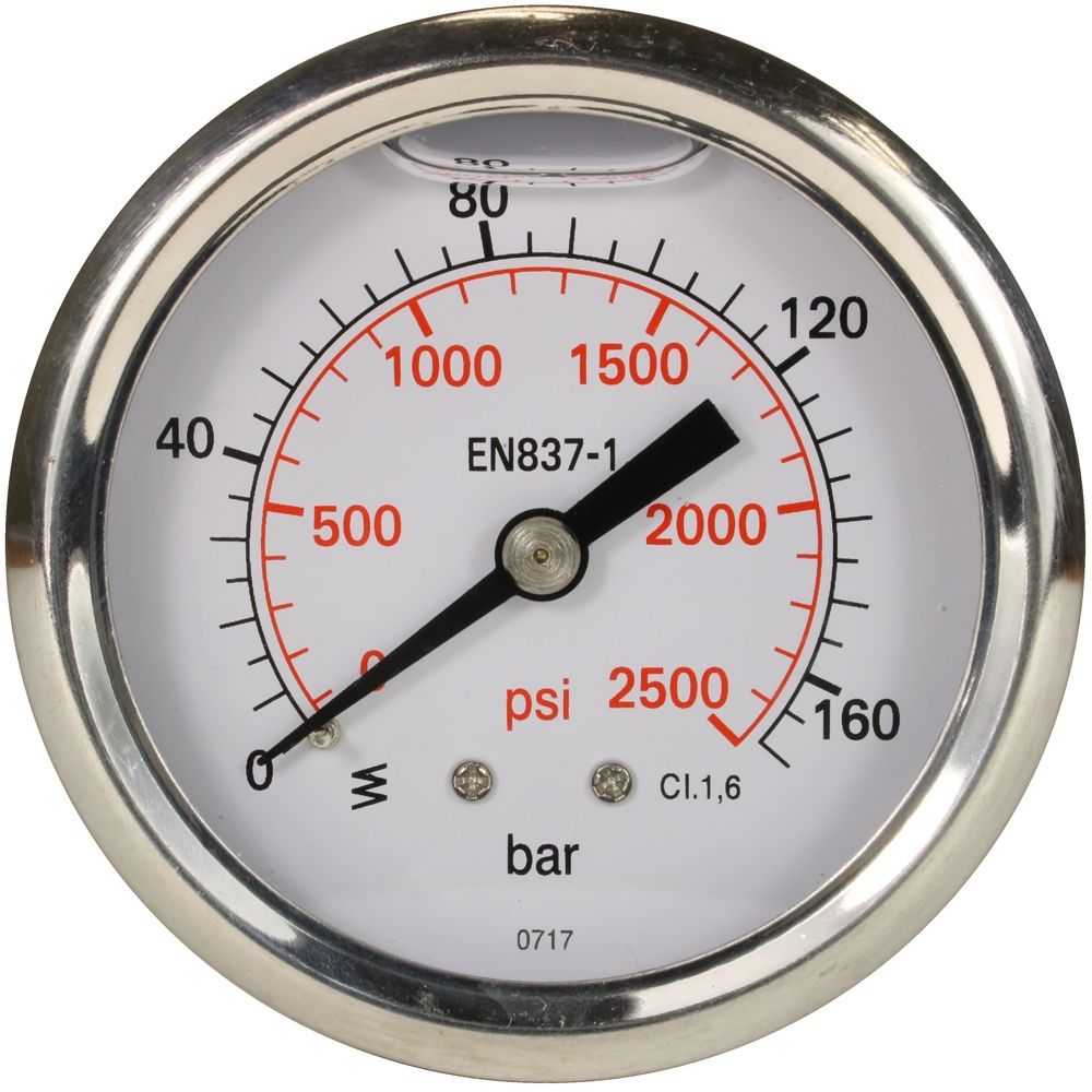 Pressure Gauge 0-160 Bar with Rear Entry