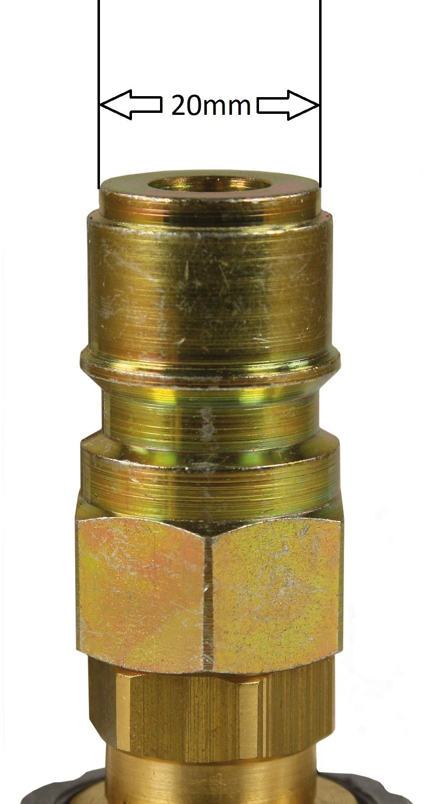 R+M Suttner ST45 Quick Coupling Adaptor – M22 Female (14mm) to ST45 Quick Release Male (20mm) – image 2