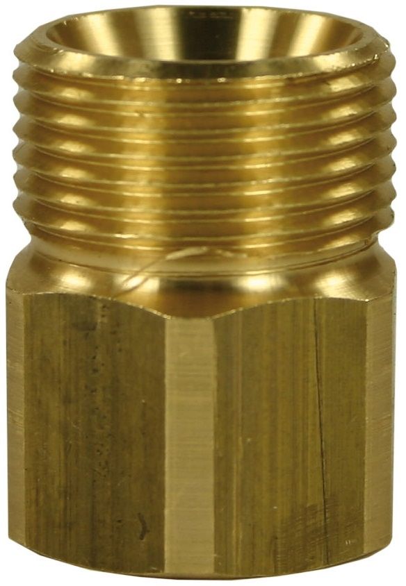 Female to Male Brass Quick Screw Nipple Adaptor-M22 M to 1/2" F