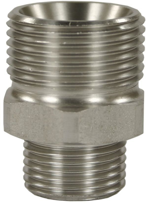 Male to Male Stainless Steel Quick Screw Nipple Adaptor-M22 M to 1/4" M