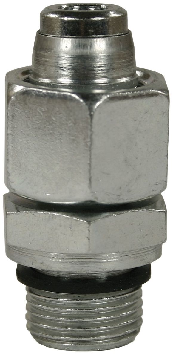 Male to Female Zinc Plated Steel Bicone Ring Compression Fitting Adaptor EG-M18 M to 1/4" F