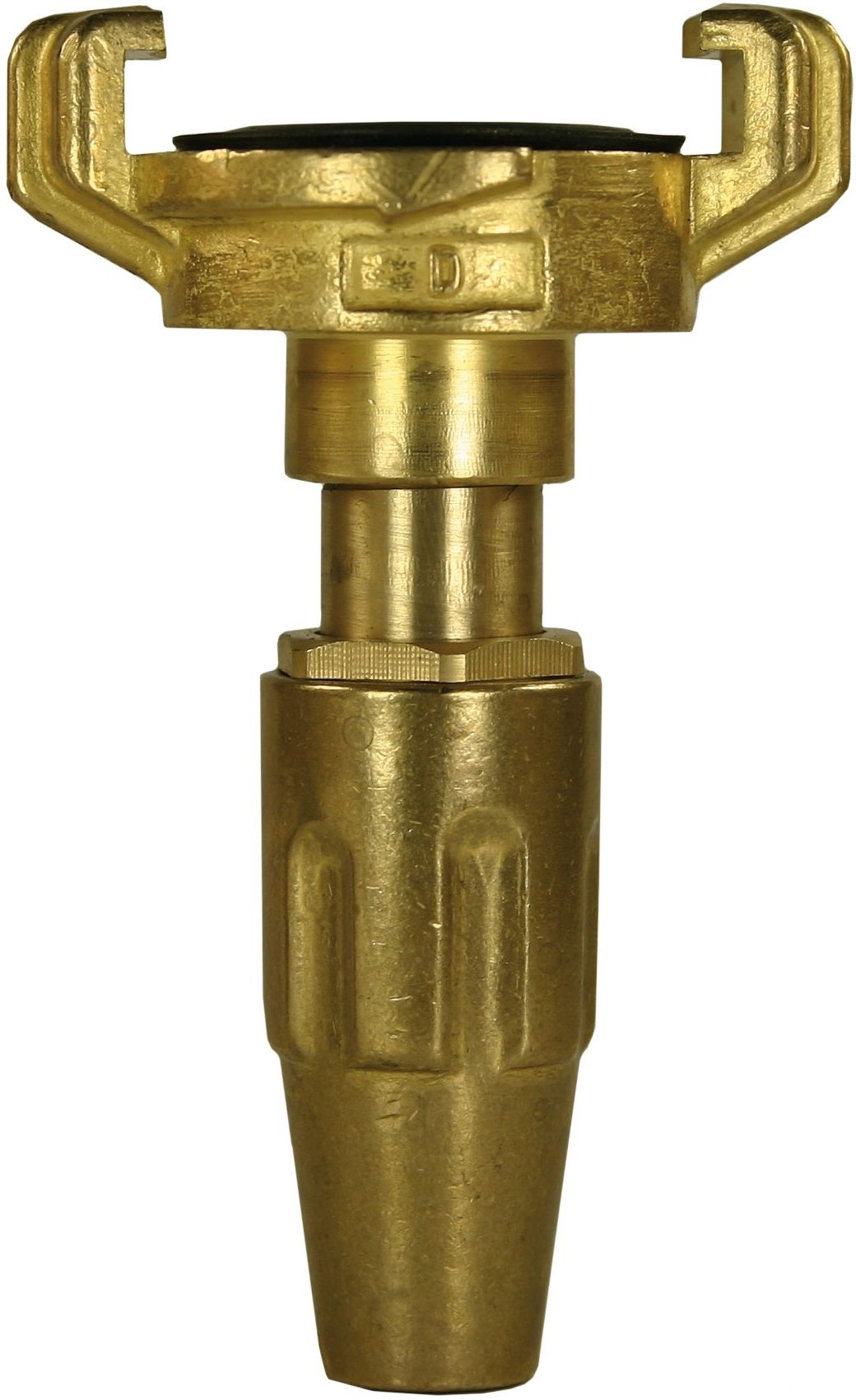 GEKA Bayonet Coupling with Spray Nozzle, made from high-quality brass, designed for secure and high-performance water transfer. Handles up to 50 Bar pressure, suitable for industrial, agricultural, and construction applications.