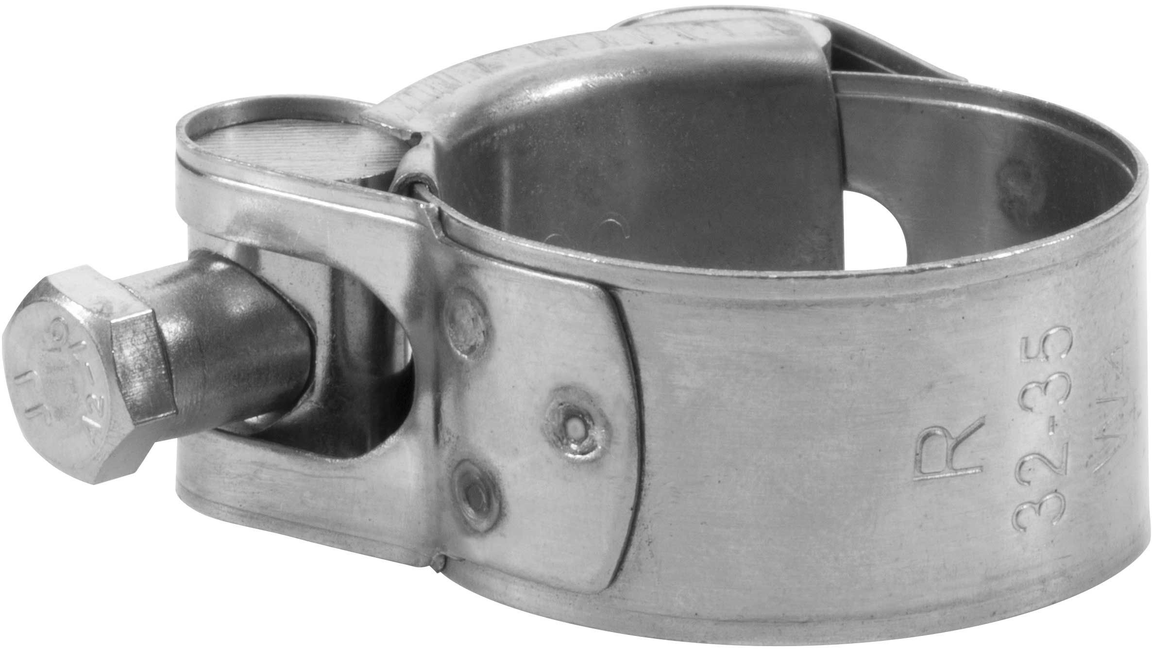R+M Suttner Stainless Steel Hinged Hose Clamp, 32-35mm