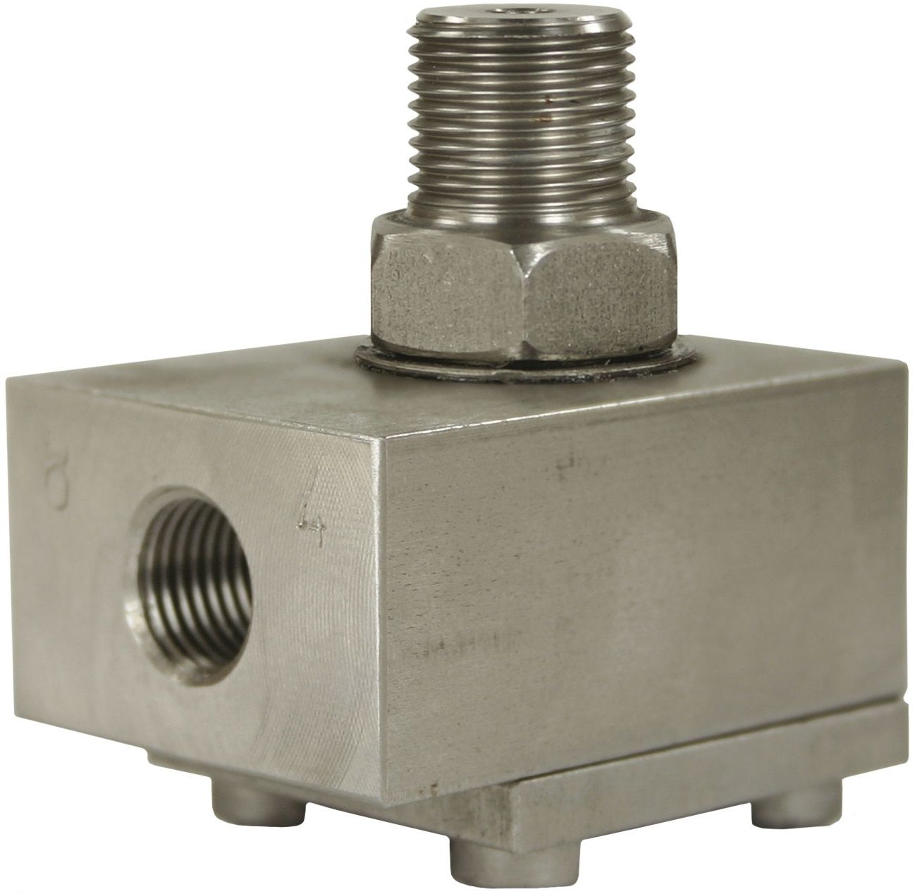 R+M Suttner Swivel Elbow 3/8" M x 1/4" F, 600 Bar