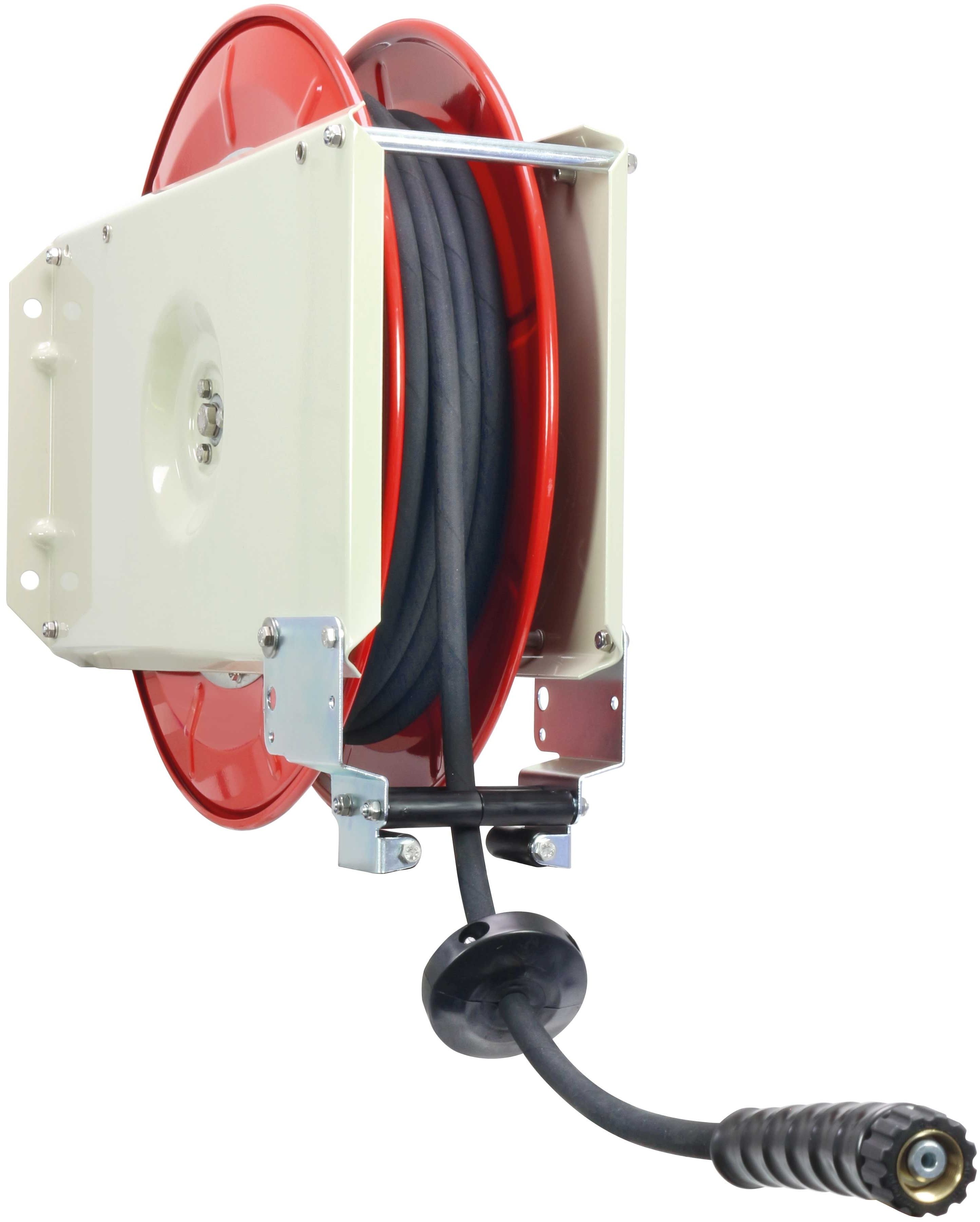 R+M Suttner Hose Reel and Hose, 400 Bar