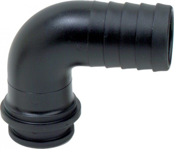 90° Flynut Fit Hose Barb