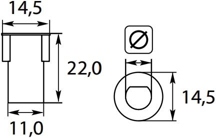 Fuel Pump Drive Peg Coupling 8mm – image 2