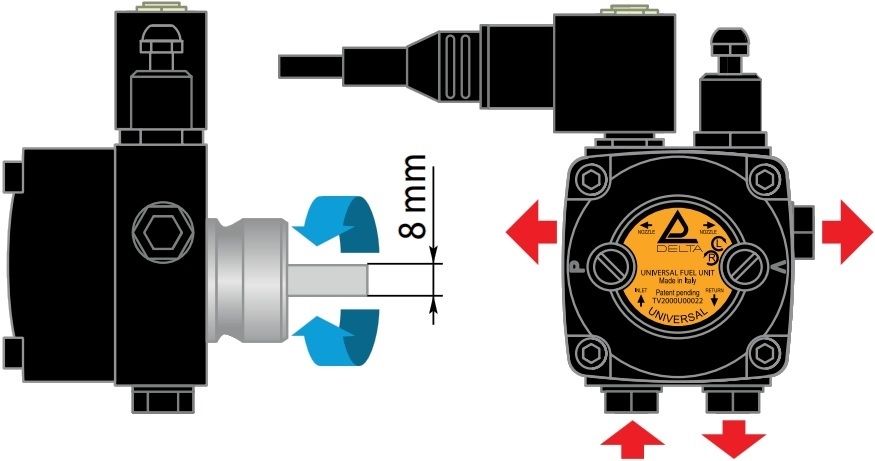 Delta "Universal Fuel Pump" 230V, 18 Bar – image 2