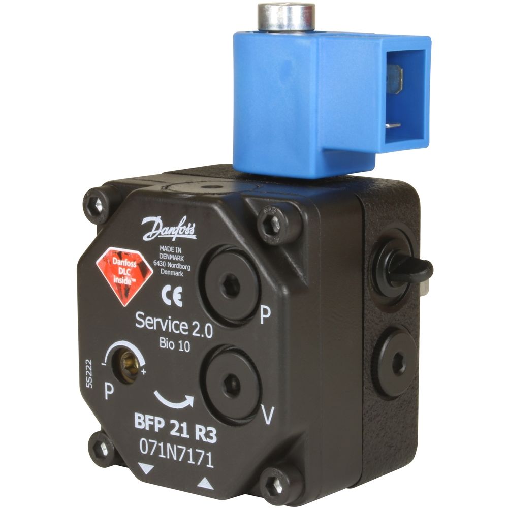 Danfoss Fuel Pump BFP 21 R3 – 24V, Adjustable 7–15 Bar, Clockwise