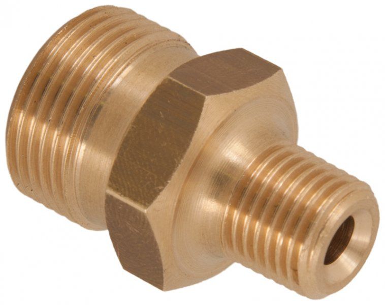 Zin M22 Male x 3/8" NPT Male Screw Adaptor, 250 Bar