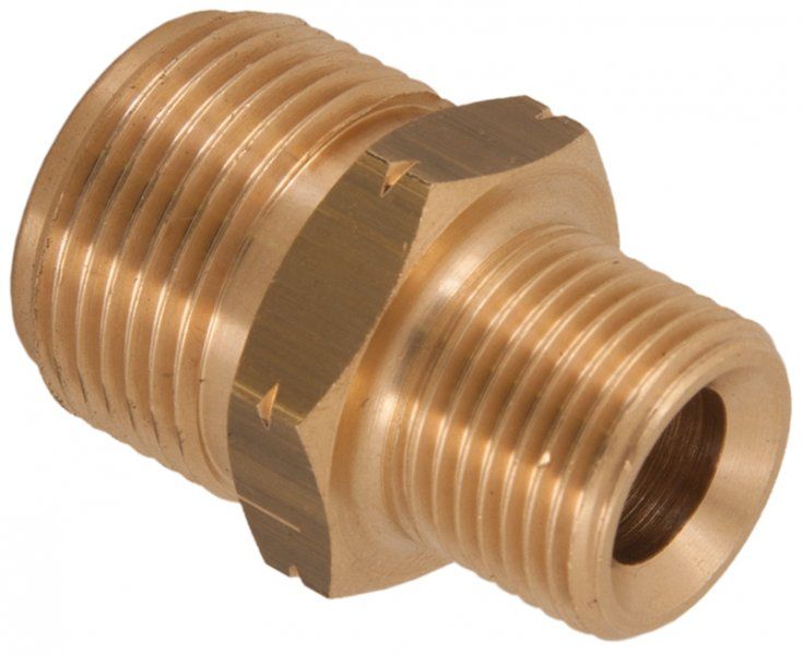 Zin M22 Male x 3/8" BSP Male Screw Adaptor, 250 Bar