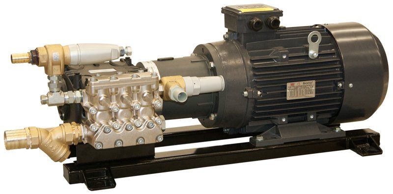 Interpump 70 Series Motor Pump Unit with Valves and Filter, 415V, 100 Bar, 100 LPM, 25hp, W100100H Pump