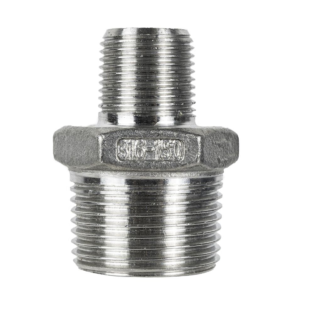 150lb BSP Hex Nipple Coupling Adaptor-3/8" M to 3/4" M