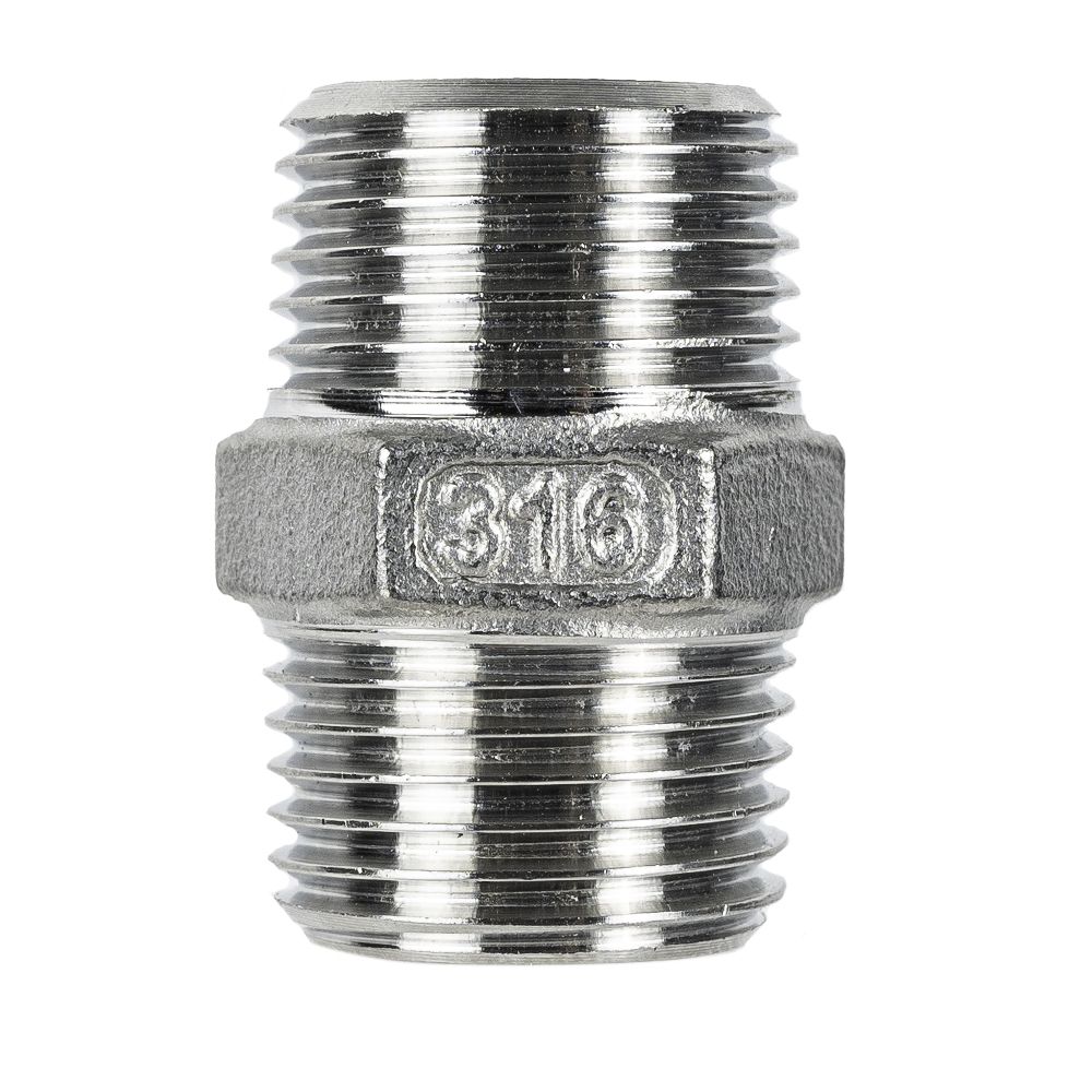 150lb BSP Hex Nipple Coupling Adaptor-1/2" M to 1/2" M