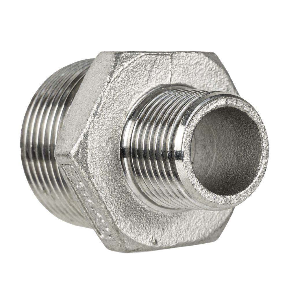 150lb BSP Hex Nipple Coupling Adaptor-1/2" M to 1.0" M