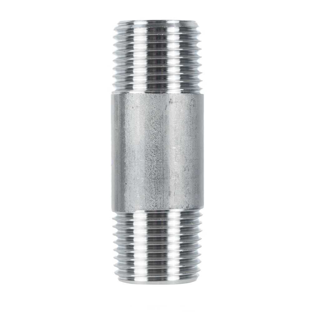 150LB Stainless Steel Barrel Nipple 1" Male – image 1