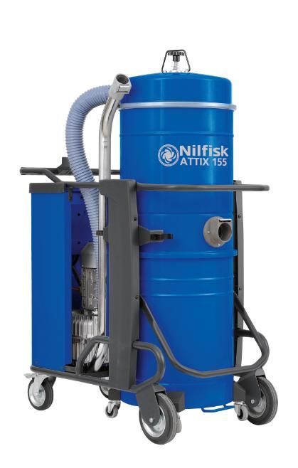 ATTIX 115, 125, 145, 155 industrial vacuum cleaners for heavy-duty wet & dry cleaning applications.