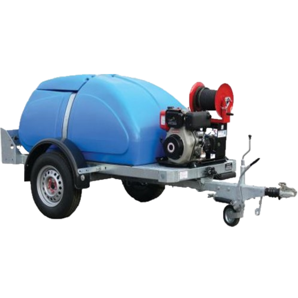 Maxflow Industrial Pressure Washer Highway-Spec Bowser – Yanmar L100-V 15 LPM Interpump Pump + 30M Reel