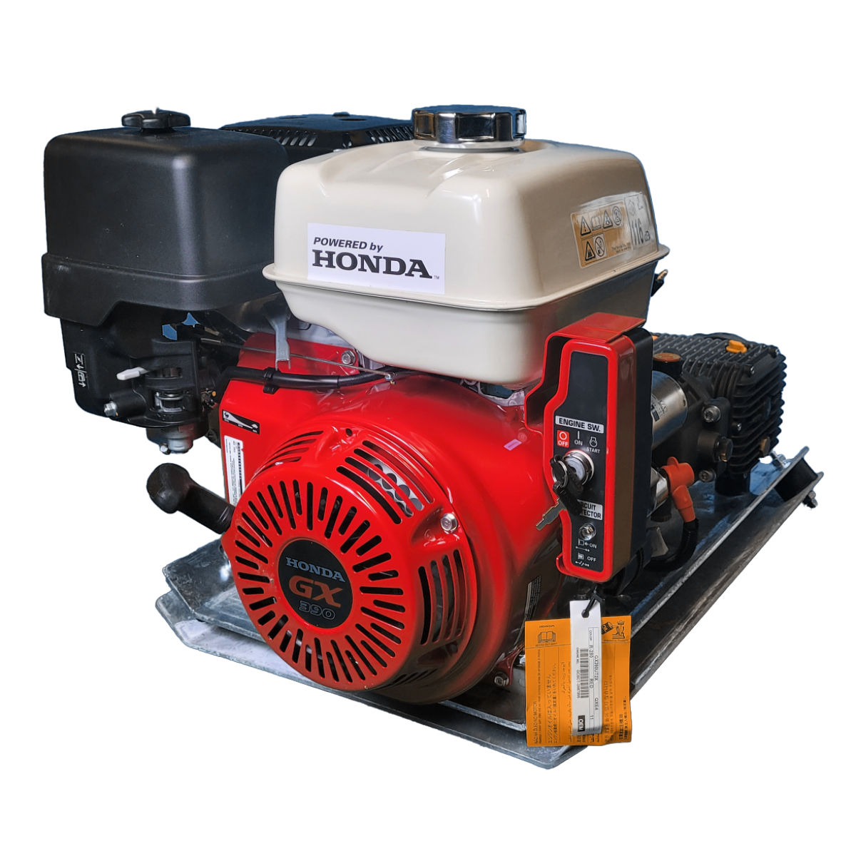 Maxflow Industrial Pressure Washer - Honda GX390 21 LPM Powerwasher Skid Frame- Electric Start