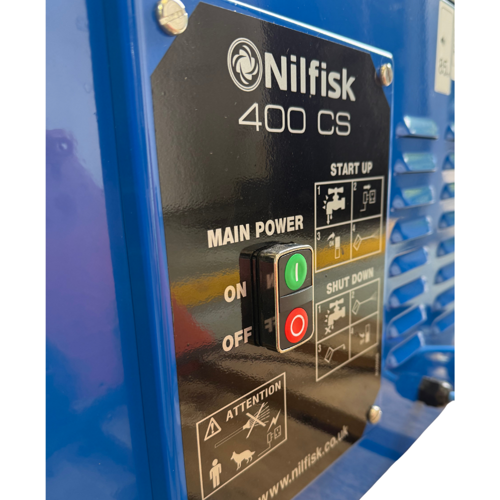 Nilfisk DTE 400CS Static Electric Pressure Washer, 240V, 100 Bar, 12 LPM – image 2